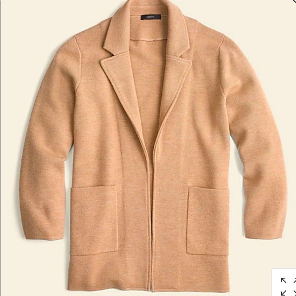 J. Crew Sophie open-front sweater-blazer